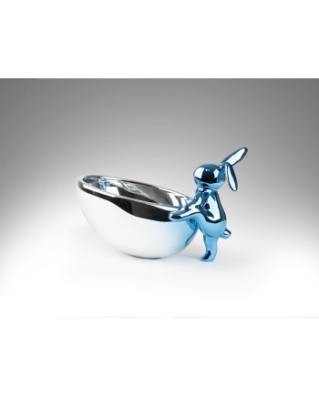 CUENCO RABBIT- FIGURA AZUL/PLATA